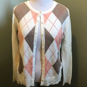 *LOWEST PRICE* New York & Co Argyle Cardigan